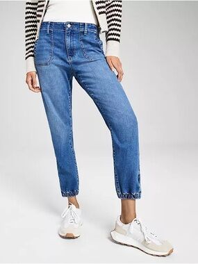 Jogger style denim pants